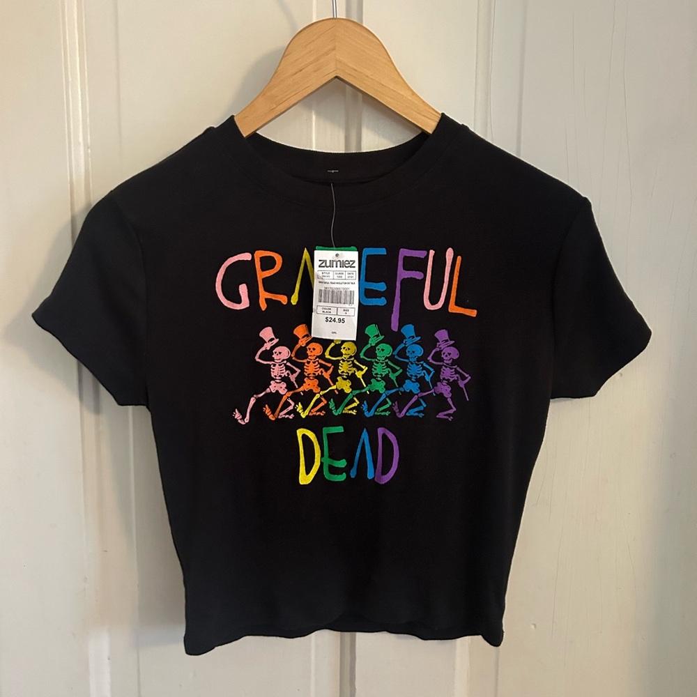 NWT~ GRATEFUL DEAD CROPPED T-SHIRT!!!